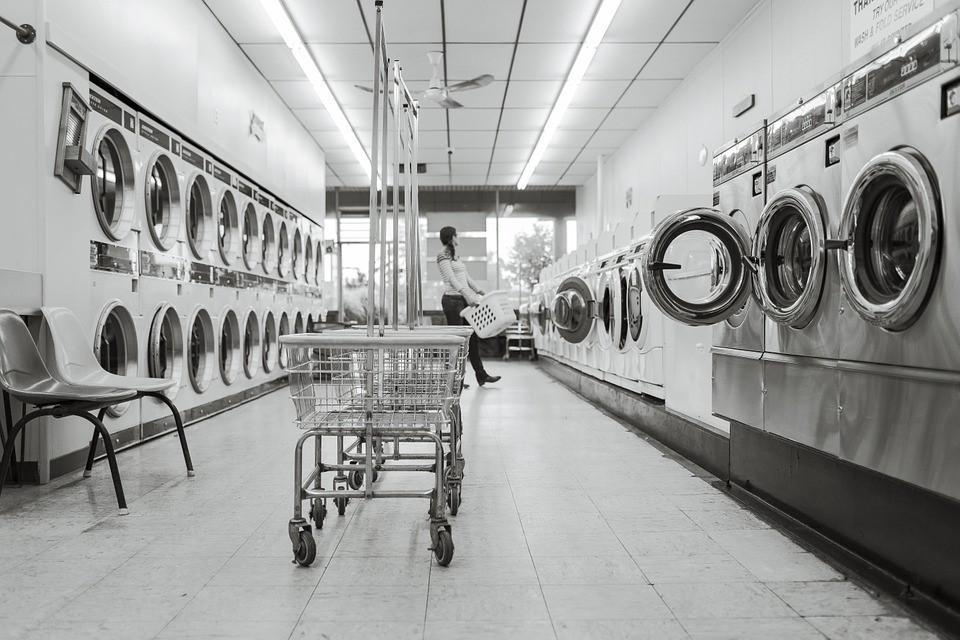 Laundry Saloon, Laundry, Person, Washing Machines