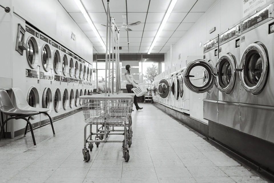 Laundry Saloon, Laundry, Person, Washing Machines